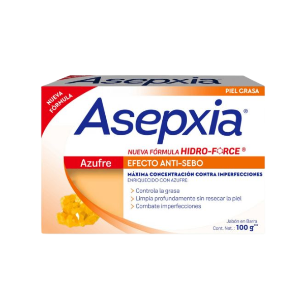Asepxia Jabon Azufre 100g