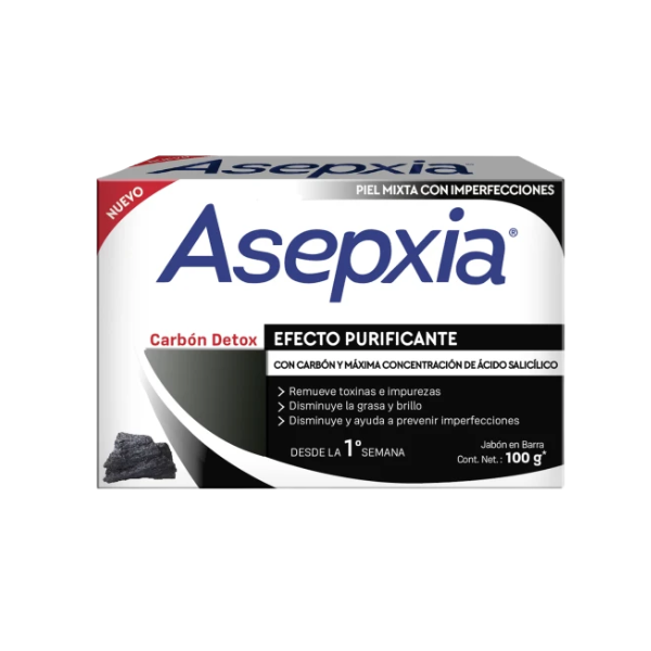 Asepxia Jabon Carbon Detox 100g