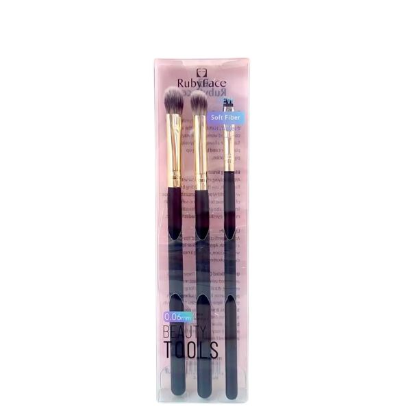 Rubyface Brocha Soft P/ Ojos *3u Mns