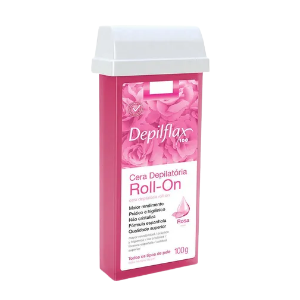 Depilflax Cera Dep Rollon Rosas 100g