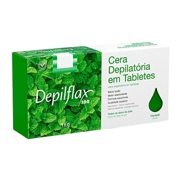 Depilflax Cera Tabletas Hortela 1k