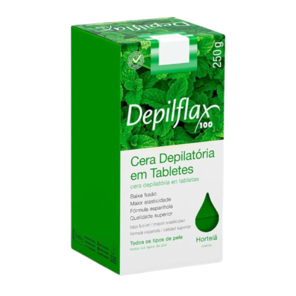 Depilflax Cera Tabletas Hortela 250g