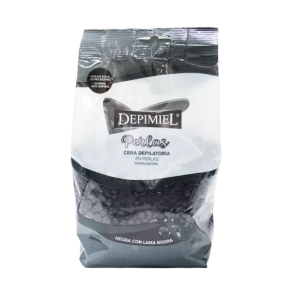 Depimiel Cera Perlas Negra 400gr