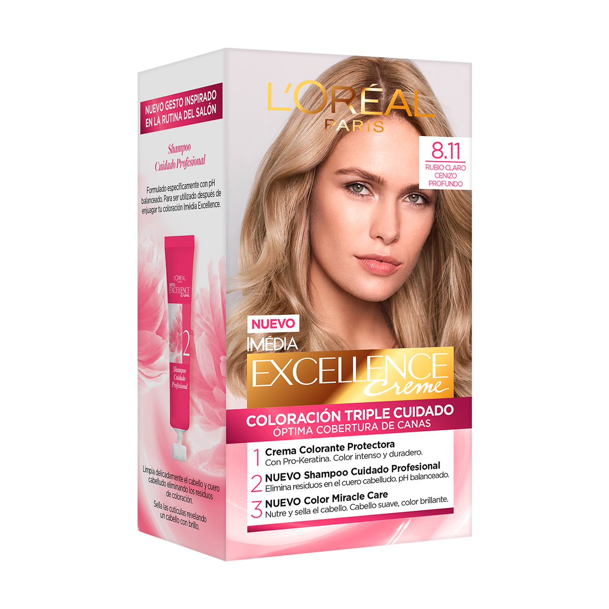 Excellence Creme Tinte Kit 8.11