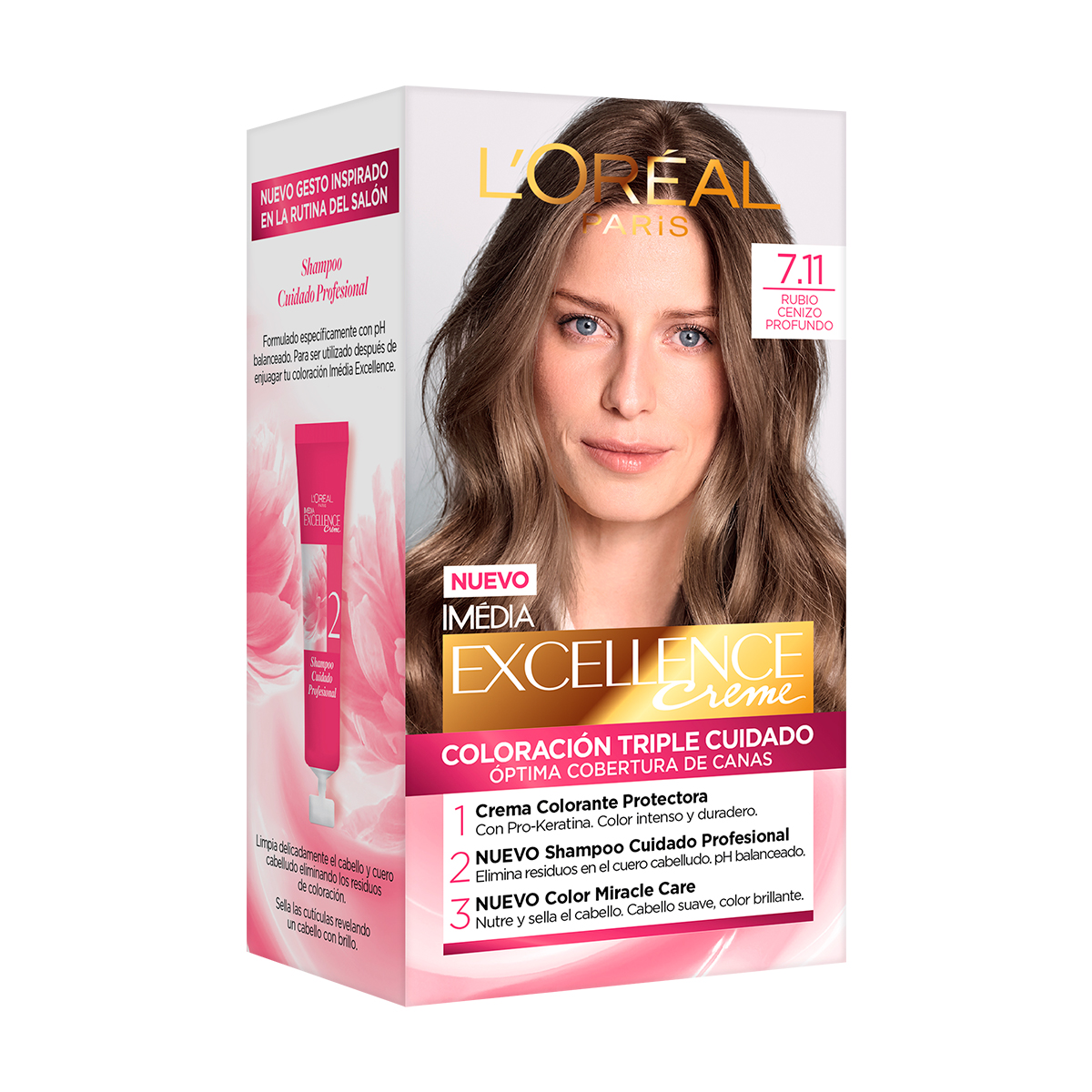 Excellence Creme Tinte Kit 7.11