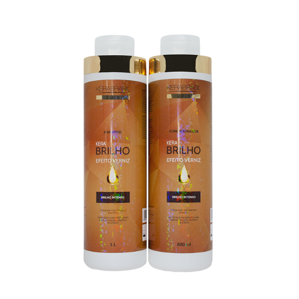 Kerabrasil Gold Brillo Int Sh 1lt + Ac 800ml