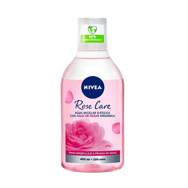 Nivea Agua Micelar Bif Rosa Care 400ml