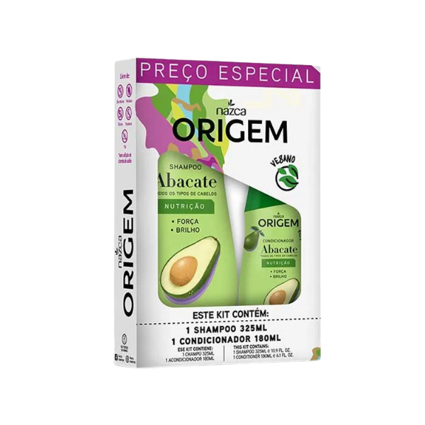 Origem Kit Sh 325ml+Ac 180ml Aguacate
