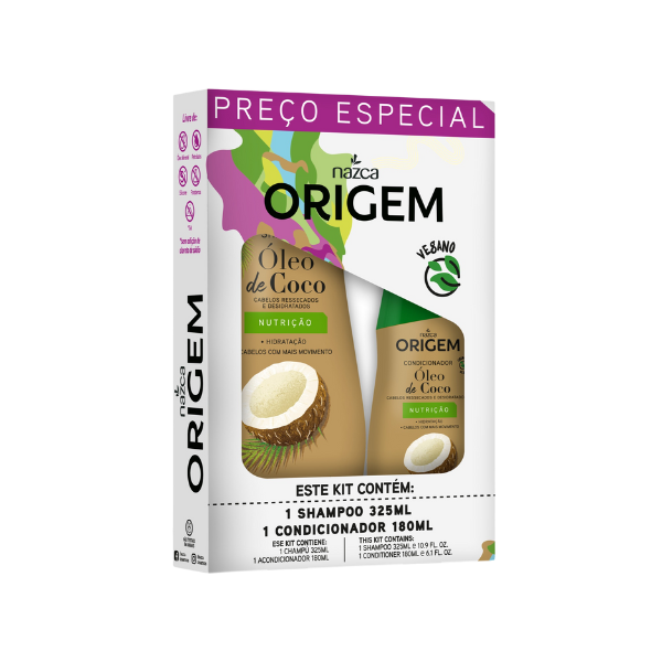 Origem Kit Sh 325ml+Ac 180ml Coco