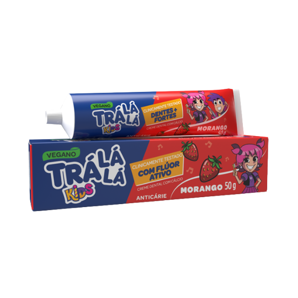 Tralala Kids Cr Dental Morango 50g